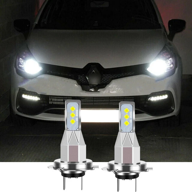 FOR RENAULT CLIO MK4 20122017 2x H7 Xenon 6000K LED Headlight Bulb Kit