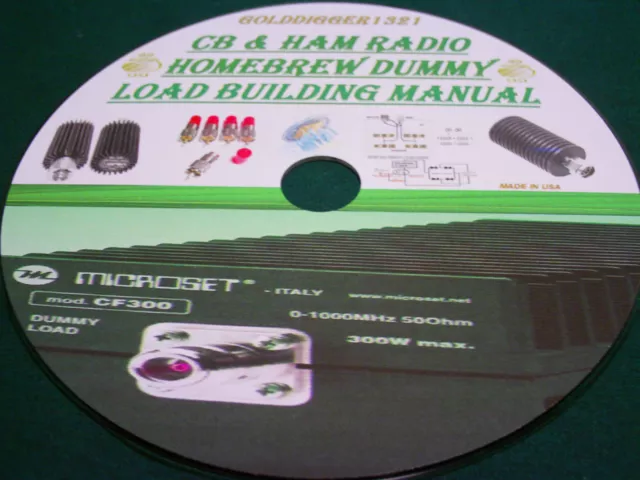 Cb & Ham Radio Homebrew Dummy Load Building Manual On Cd