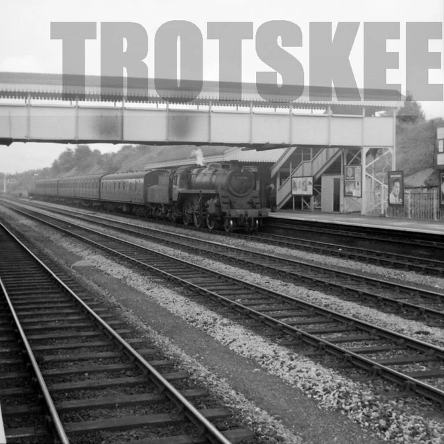 Larger Negative BR British Railways Steam Loco 76043 Class BR4 c1955