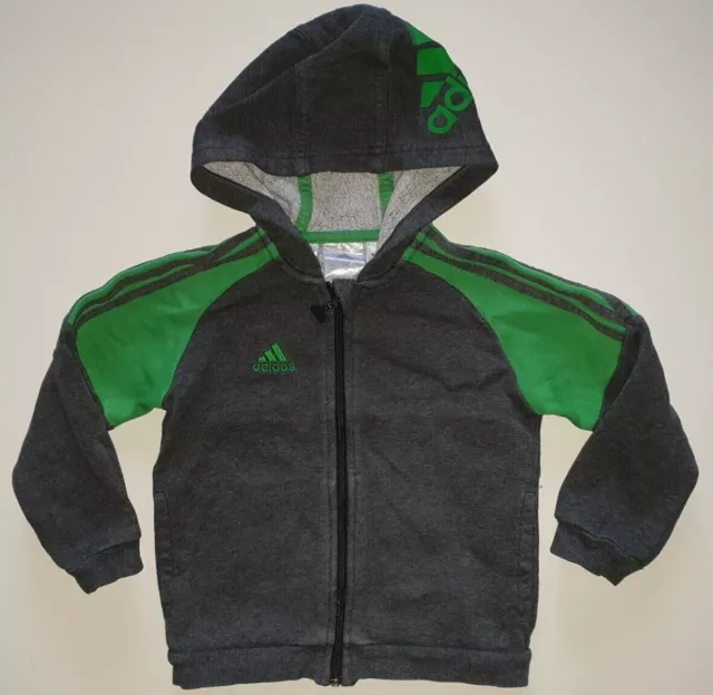 Baby Boys ADIDAS Full Zip Hoodie Track Top Age 12-18 Months