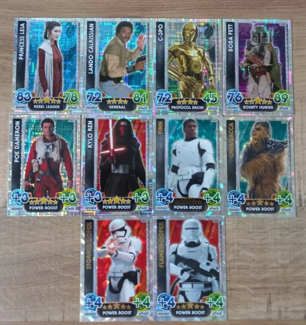 Star Wars Topps Force Attax Trading Cards - Holofoil - Choose Your Card