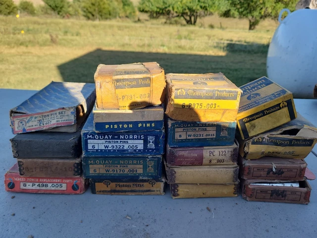 Lot Of vintage Parts Allied Precision,thompson Products, McQuay Piston Pins