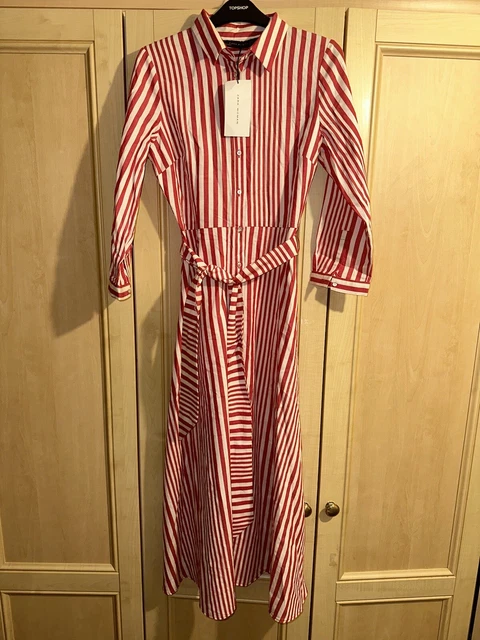 BNWT ZARA WHITE Red Striped Belted Midi Shirt Dress Size Small S 52.69 - PicClick UK BNWT ZARA WHITE Red Striped Belted Midi Shirt Dress Size Small S 52.69 - PicClick UK