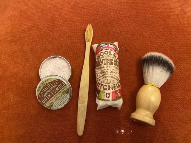 Ww1 Ww2 Bath Set Brush Teeth And Shaving Soap Kit Roll