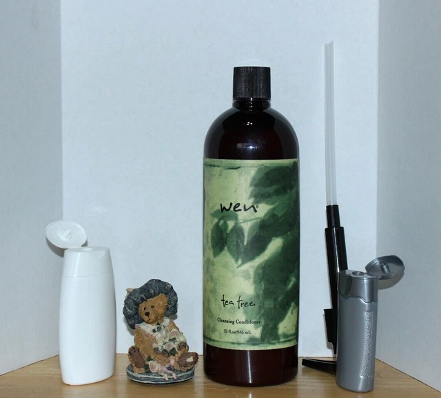 Wen 32 Oz Tea Tree Family Size By Chaz Dean Usa Ver + Pump + 2 Bottles 4 Travel