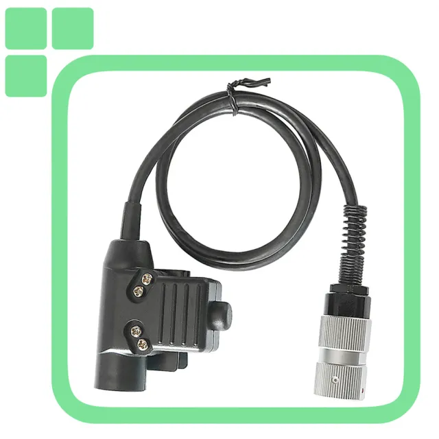 6-pin U94 PTT Tactical Headset Adapter PRC 152 148 Wireless Cable 3