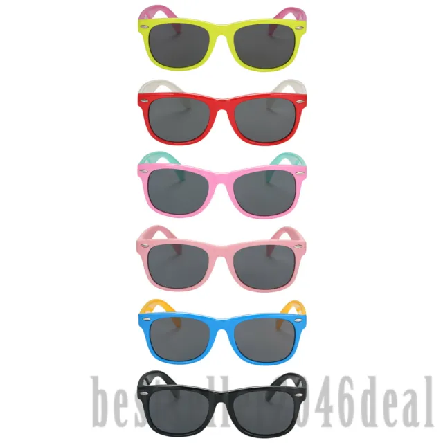 KIDS GIRLS CHILDREN Polarized Sunglasses UV400 Anti Glare Candy Color ...