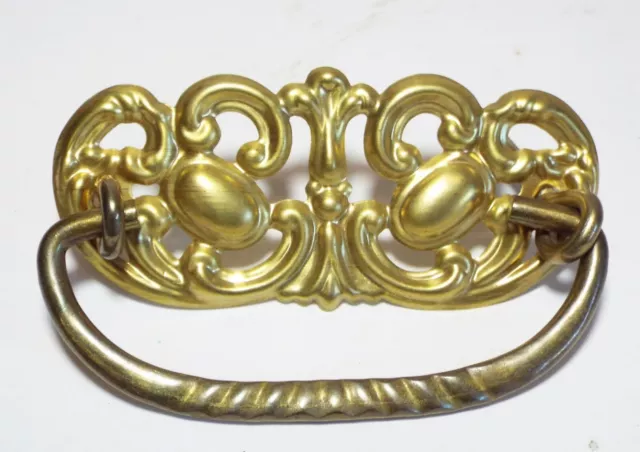 Lot of 8 Brass Ornate Filigree DRAWER PULL HANDLES Bail Handles -NEW-