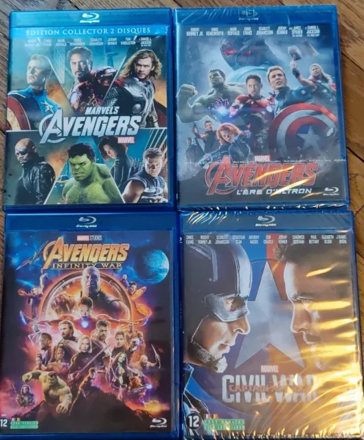 Avengers 4 Blu Ray Ultron Infinity War Civil War Downey Jr Evans Johansson Neuf