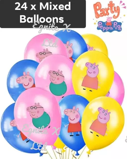 PEPPA PIG Birthday Decorations Set Party Balloons Children Kids Supplies Banner 2