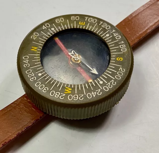 Wwii Us 11Th 101St 82Nd Airborne Paratrooper Jump Wristwatch Compass 3