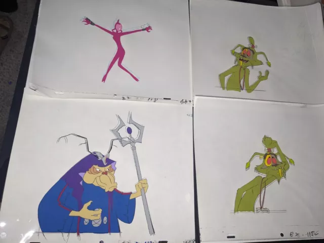 VINTAGE EWOKS animation cels BACKGROUND production art  Star Wars Animated I8