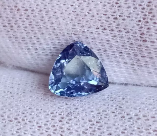 Forme de trillion de tanzanite naturelle bleue 1,38 cts pierre précieuse de...