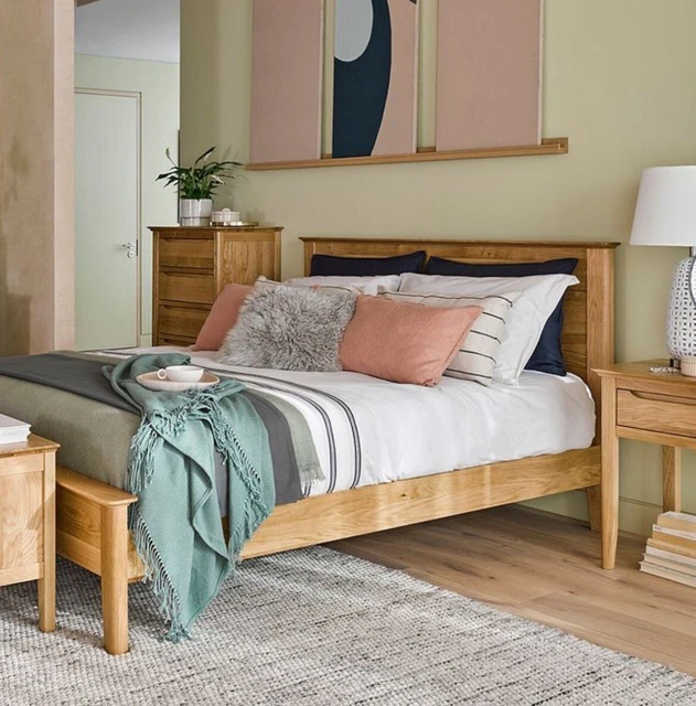 COPENHAGEN NATURAL SOLID Oak KingSize Bed Oak Furnitureland £550.00 PicClick UK