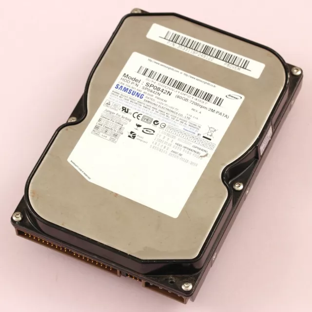 80GB IDE HDD Ultra ATA-133 7200RPM 3.5” PATA Samsung Spinpoint P80 SP0842N