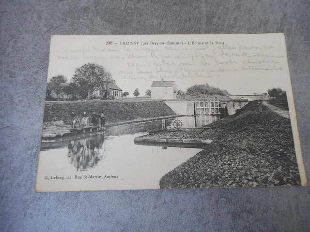 Cpa Froissy Lock And The Bridge Oise 60 N402