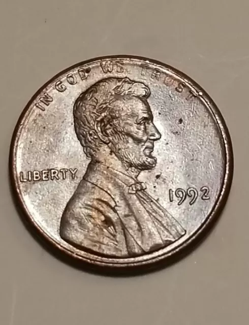 1992 Lincoln Memorial Cent Close AM? Double Die? Error