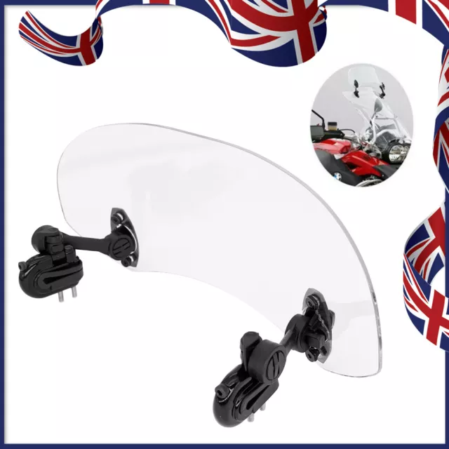 Motorcycle Windshield Motorbike Wind Screen Deflector Extension Spoiler Set