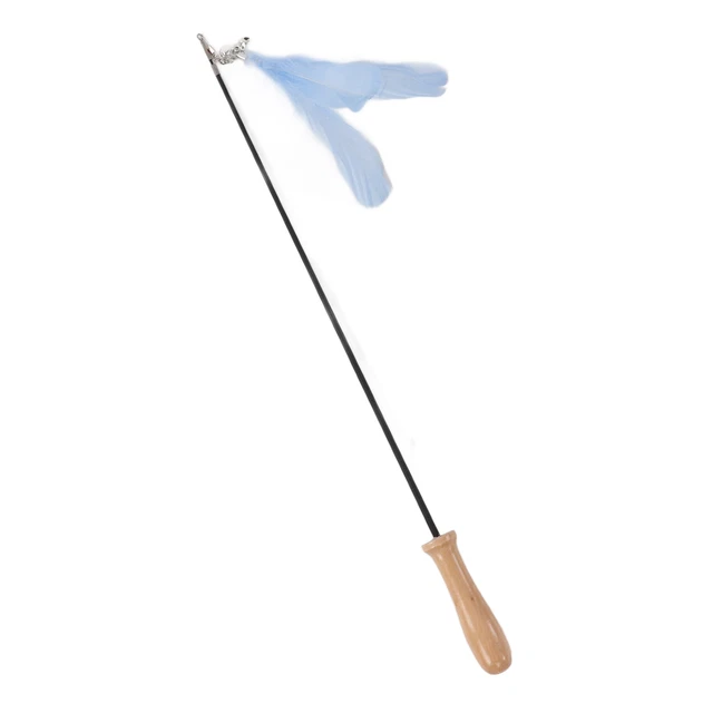 (Bleu) Feather Bell De Chat Drôle Jouet De De Chat Télescopique
