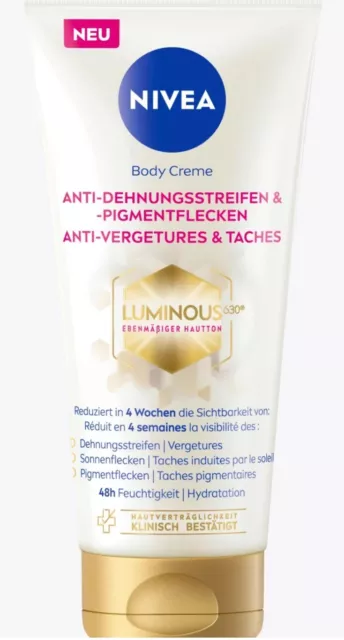 Ein Neuen Nivea Luninous Body Creme Anti Dehnungsstreifen & Pigmentflecken