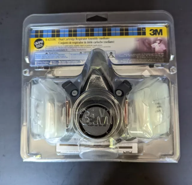 3M Dual Cartridge Respirator R-6211HC New Sealed