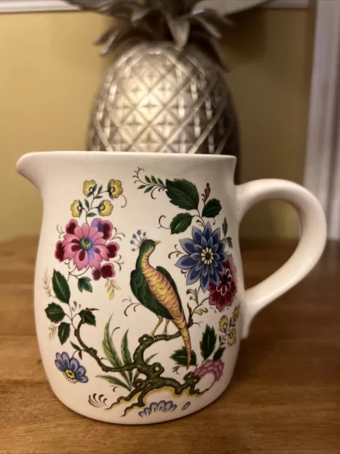 Vintage Purbeck Ceramics Swanage Peacock Design Jug