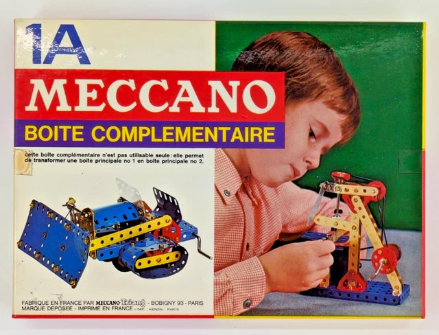 Lot Meccano Vintage France N°2 & N°4 – Années 1960, Boîtes Et Livrets