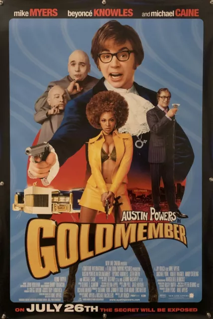 AUSTIN POWERS GOLDMEMBER Original One Sheet Movie Poster - 2002