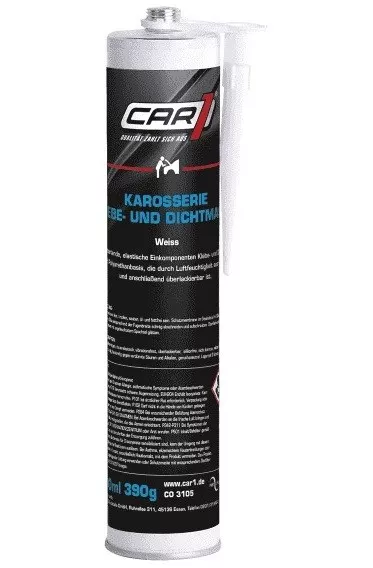 11 x 310 ml carrosserie CAR1 cartouche adhésive et mastic BLANC CO3105 2