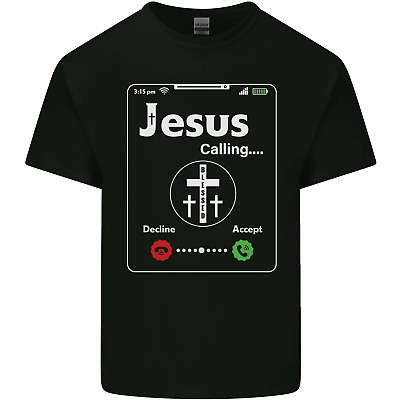 Gesù sta chiamando Christian cristianesimo da Uomo Cotone T-Shirt Tee Top