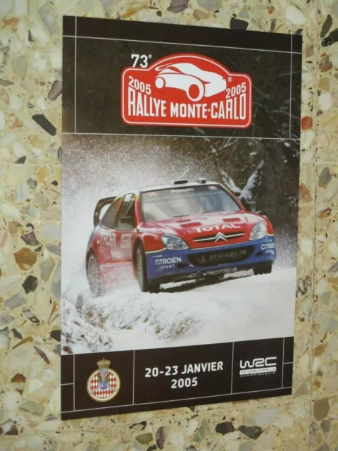 AFFICHE ORIGINALE 73 eme RALLYE MONTE CARLO 2005  WORLD RALLY ACM