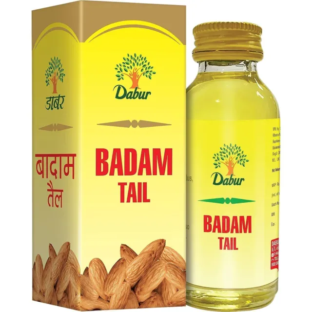 Dabur Badam Tail - 100 ml d'huile d'amande douce riche en vitamine E pour...
