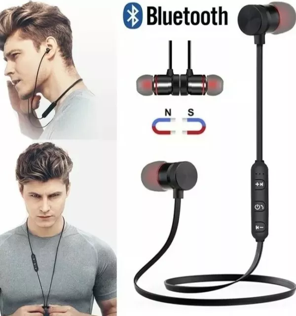 Écouteurs sans fil Bluetooth Stéréo Oreillette Intra-auriculaire casque sport