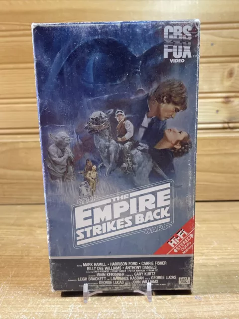 Star Wars: The Empire Strikes Back VHS 1984 Red Label Hi-Fi CBS FOX Video Tape