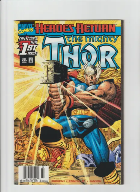 Thor #1 John Romita Jr Wraparound Cover Heroes Return Jansen Marvel Comics 1998