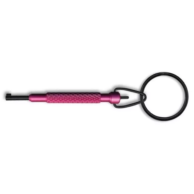 Zak Tool ZT10-PNK Aluminum Police Correction Handcuff Key w/ Swivel Ring, Pink