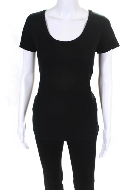 AX Armani Exchange Womens Short Sleeve Tee Shirt Black Size Small