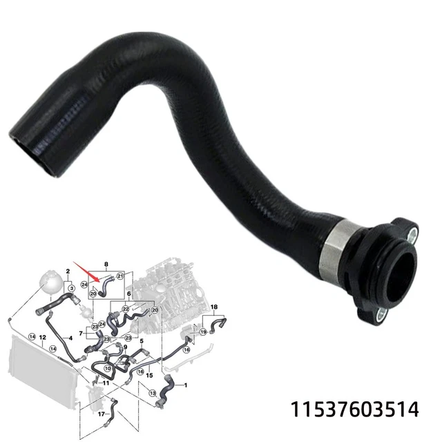 Per BMW Coolant pantaloni termici con flangia in metallo aggiornamento N20 N26 N52 N54 N55