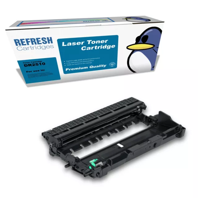 Refresh Cartridges Black Drum DR2510 Compatible With Brother Printers