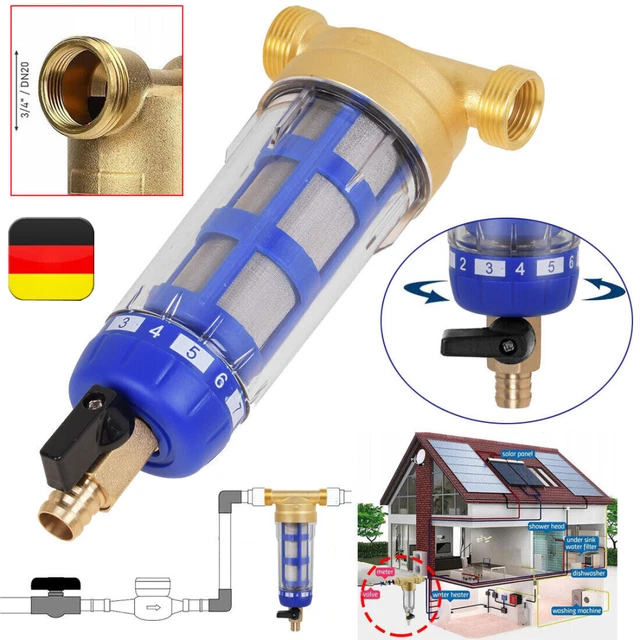 RÜCKSPÜLFILTER VORFILTER ENTKALKEN Regler Edelstahl 32mm Hauswasserstation DHL EUR 25,00