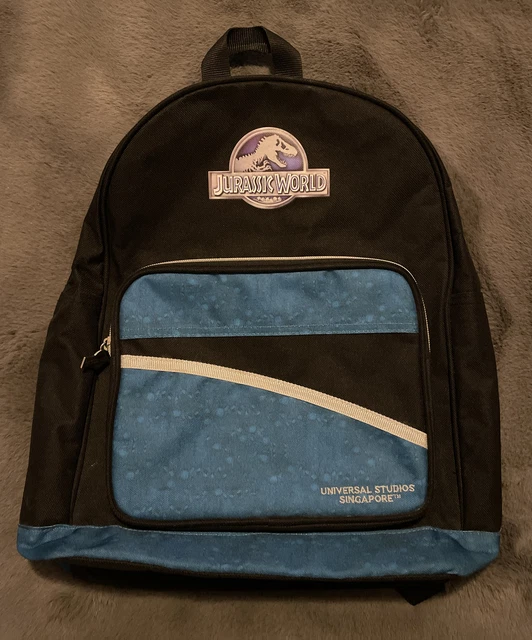 JURASSIC WORLD BACKPACK Rucksack Universal Studios Singapore Black Blue