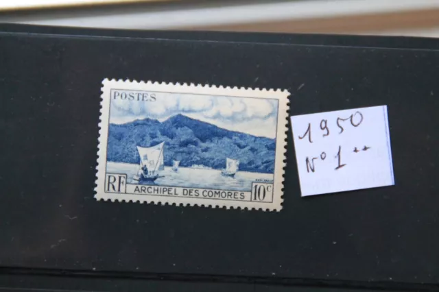 Archipel Des Comores - Rf- Timbre Neuf **  Poste  N° 01 - 1950