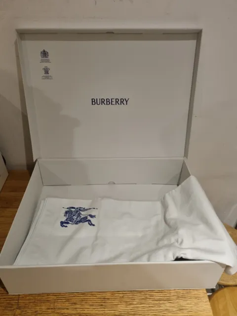 Large Burberry Box and Burberry Garment Bag Suit Coat Dust Cover