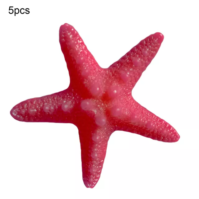 5Pcs Resin Starfish Ornament Beach Ocean Sea Star Home Wall Party Decoration 49