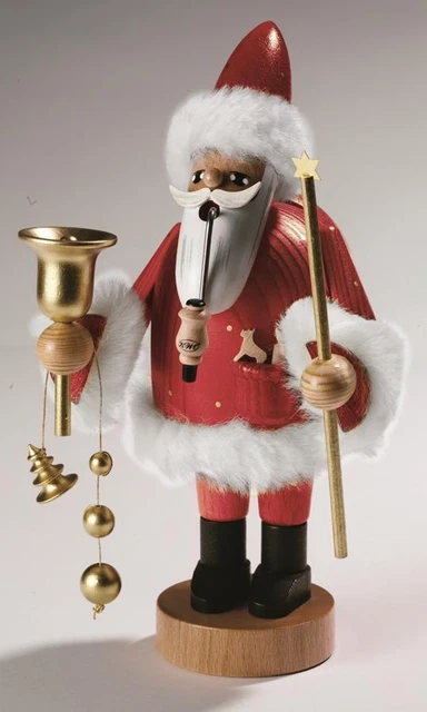 Räucherfigur Santa Claus rot  18 cm NEU  Rauchfigur Räuchermännel Räuchermann