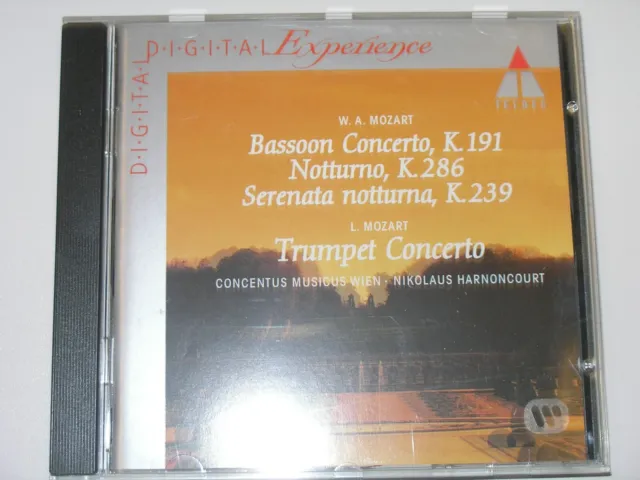 CD W.A. Mozart - K. 191 K.286 K.239 - Leopold Mozart Trompetenkonzert (Teldec)
