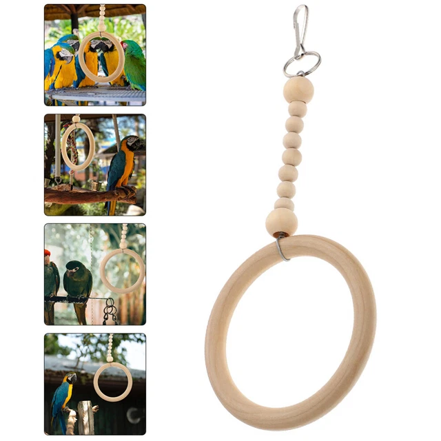 PAPPAGALLO GIOCATTOLO DA Masticare Gabbia Per Uccellini Pappagallo