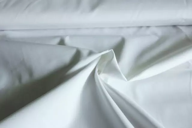 Popeline Uni Weiß - Baumwollstoff - Bekleidungsstoff 50cm