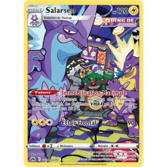 Carte Pokémon Salarsen GG09/GG70 Zenith Supreme FR Neuf