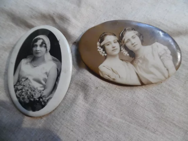 Antique Photograph Pocket Mirror